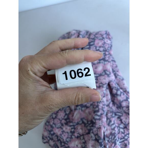 LoveShackFancy Cassidy Dress 6 Pink Floral Puff Sleeve Ocean Breeze Ruffled Mini - Picture 12 of 12